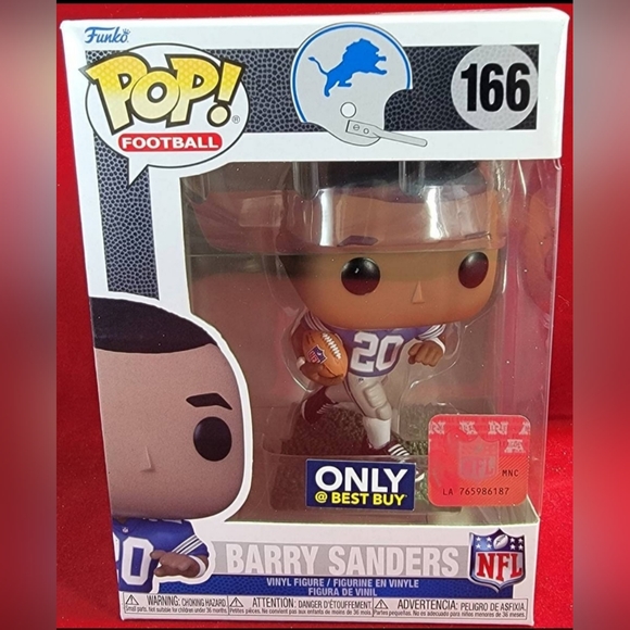 Barry Sanders best buy exclusive funko # 166 (nib) Brand new Barry Sanders funko - Picture 2 of 7